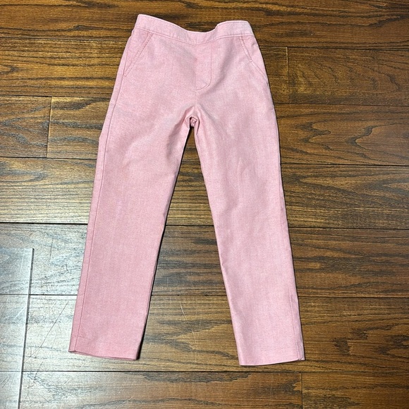 Class Club Girls Pink Pants Side Slit Pockets & Elastic At Waist In Back Size 5 - Picture 10 of 10